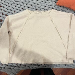 Adorable white anthropology sweater